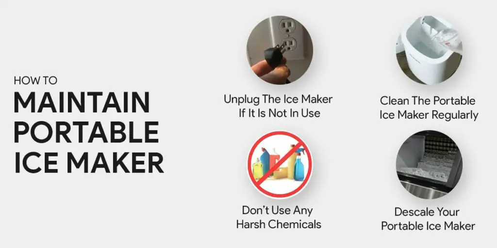 how to maintain your portable ice maker 
