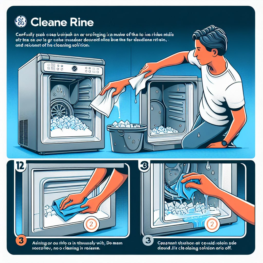 how to clean a ge profile ice maker