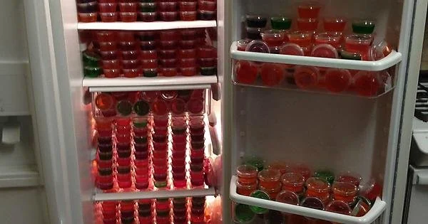 can you put jello shots in the freezer